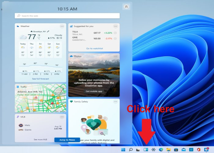 Windows 11 widgets